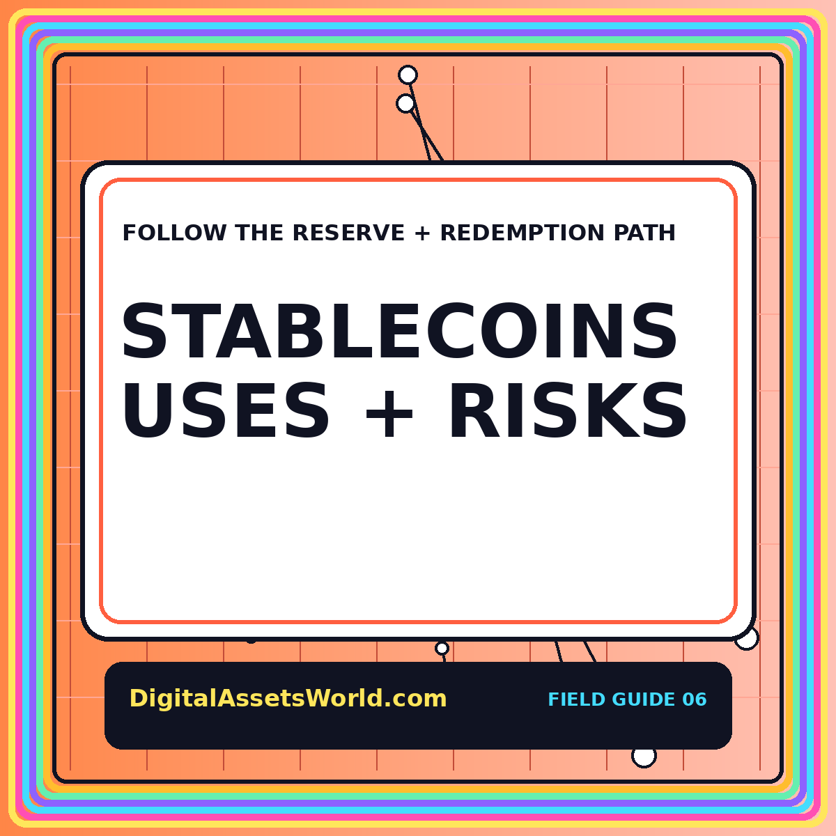 Stablecoins: Uses and Risks featured typography card