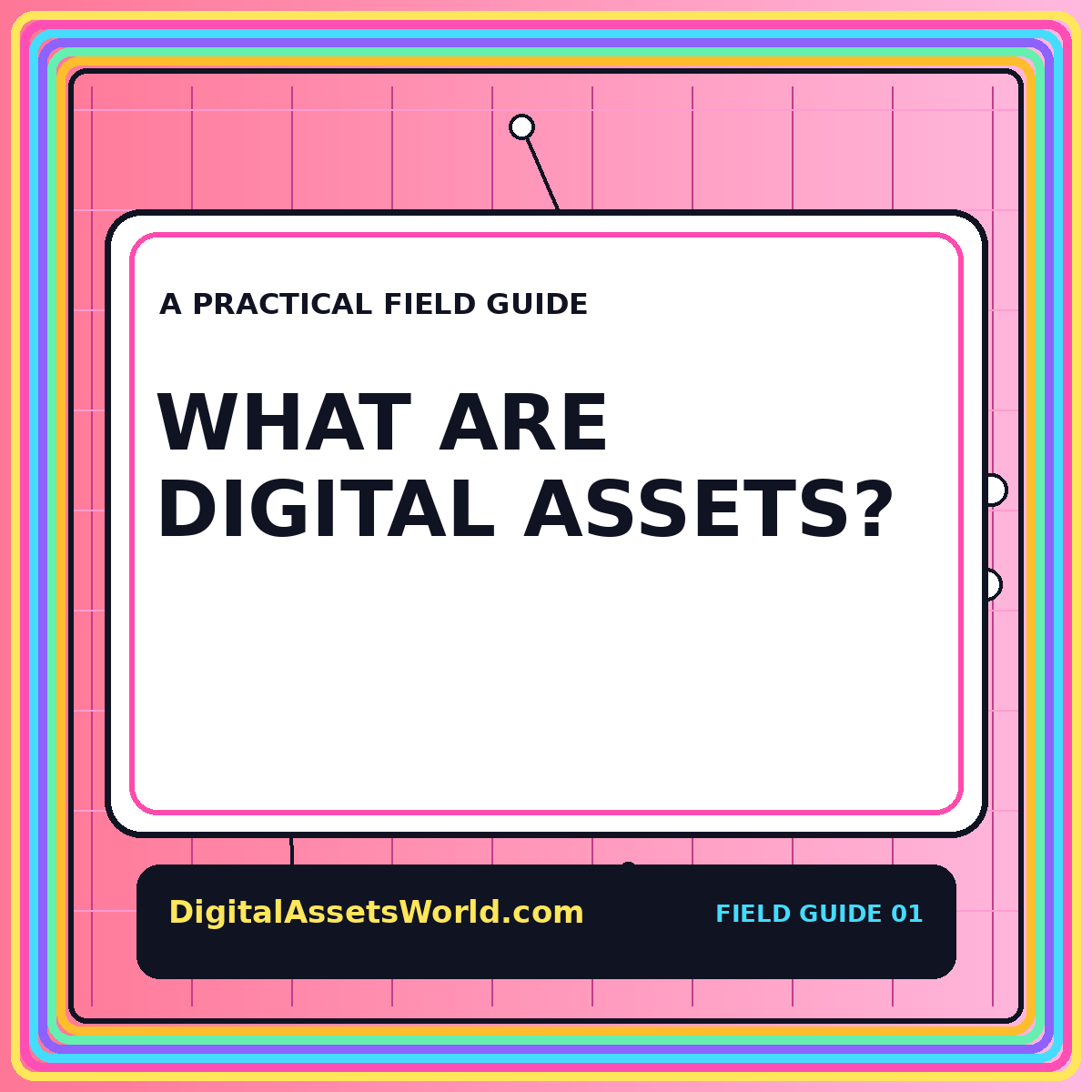 What Are Digital Assets? featured typography card